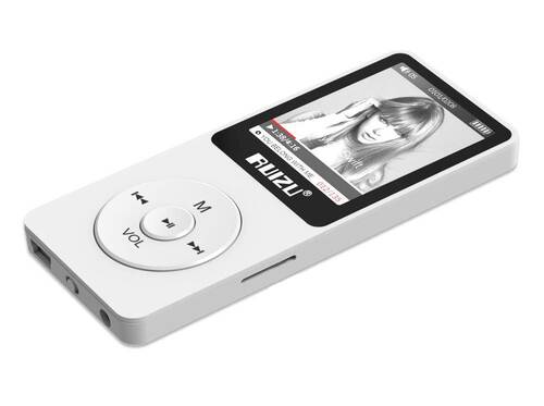 Ruizu X02 Ultra İnce MP3 Çalar 8GB FM Radyo Beyaz