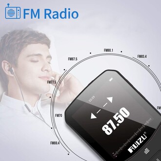 Ruizu X52 MP3 Çalar Bluetooth 5.0 8GB FM Radyo Pedometre Saat - Thumbnail