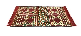 Shark Anadolu Baklava Kilim Bordo - Thumbnail