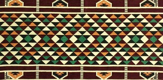 Shark Anadolu Baklava Kilim Bordo - Thumbnail