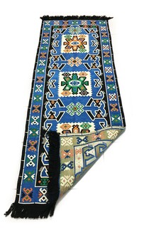 Shark Anadolu Bergama Kilim Mavi - Thumbnail