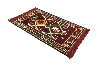 Shark Anadolu Kilim Bordo - Thumbnail