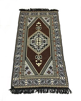 Shark Anadolu Oryantal Kilim Kahve - Thumbnail