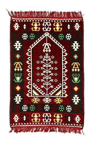 Shark Anadolu Seccade Kilim 10 Bordo