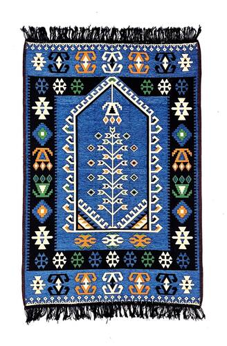 Shark Anadolu Seccade Kilim 11 Mavi