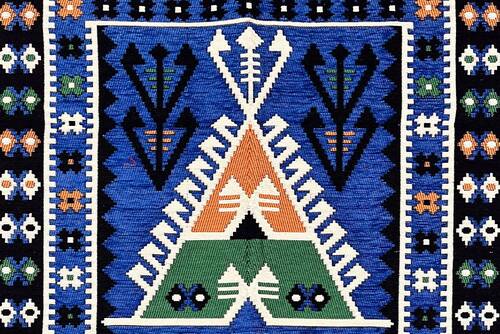 Shark Anadolu Seccade Kilim 12 Mavi