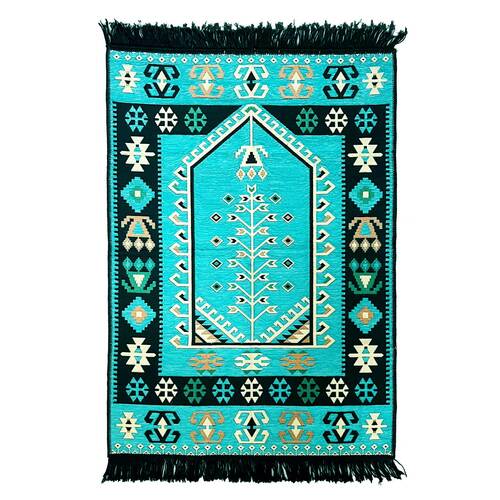 Shark Anadolu Seccade Kilim 12 Turkuaz