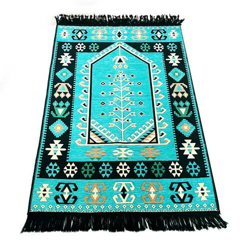 Shark Anadolu Seccade Kilim 12 Turkuaz