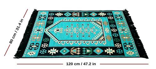 Shark Anadolu Seccade Kilim 12 Turkuaz