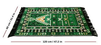 Shark Anadolu Seccade Kilim 13 Yeşil - Thumbnail