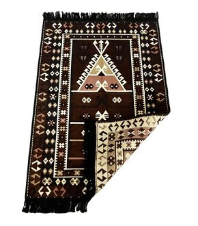 Shark Anadolu Seccade Kilim 15 Kahve - Thumbnail