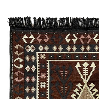 Shark Anadolu Seccade Kilim 15 Kahve - Thumbnail