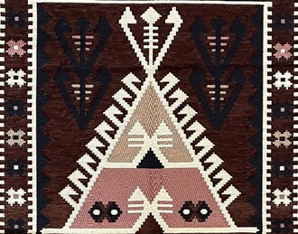 Shark Anadolu Seccade Kilim 15 Kahve - Thumbnail