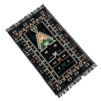 Shark Anadolu Seccade Kilim 16 Siyah - Thumbnail