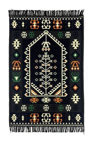 Shark Anadolu Seccade Kilim 17 Siyah