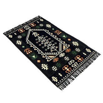 Shark Anadolu Seccade Kilim 17 Siyah - Thumbnail