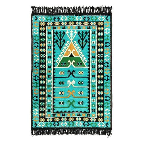 Shark Anadolu Seccade Kilim 6 Turkuaz