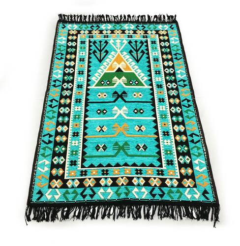 Shark Anadolu Seccade Kilim 6 Turkuaz