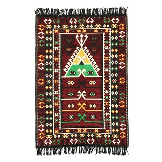 Shark Anatolia - Shark Anadolu Seccade Kilim 7 Bordo