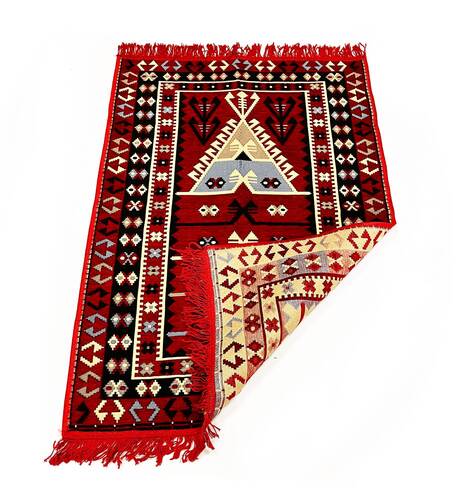 Shark Anadolu Seccade Kilim 9 Kırmızı – Mavi