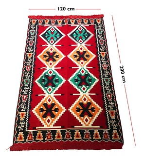 Shark Anadolu Zeugma Kilim 120x200 - Thumbnail