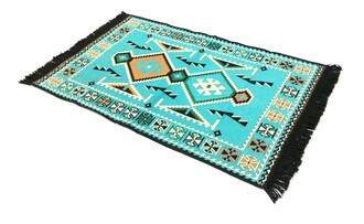 Shark Anatolia Anadolu Kilim Turkuaz - Thumbnail