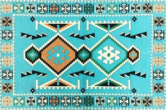 Shark Anatolia Anadolu Kilim Turkuaz - Thumbnail