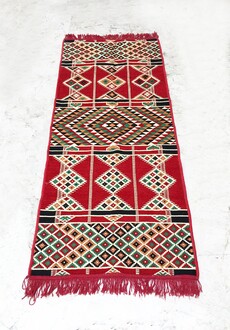 Shark Anatolia Baklava Kilim - Thumbnail