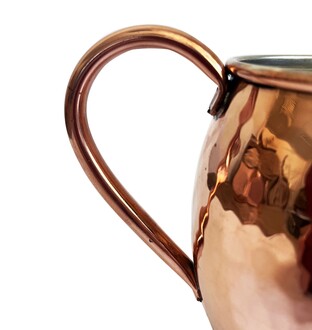 Shark Anatolia El Dövmesi Bakır Kupa Bardak Moscow Mule Mug - Thumbnail