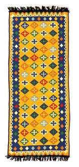 Shark Anatolia - Shark Anatolia Katar Kilim Hardal 70x190 cm