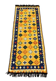 Shark Anatolia Katar Kilim Hardal 70x190 cm - Thumbnail