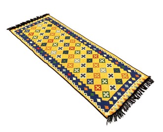 Shark Anatolia Katar Kilim Hardal 70x190 cm - Thumbnail