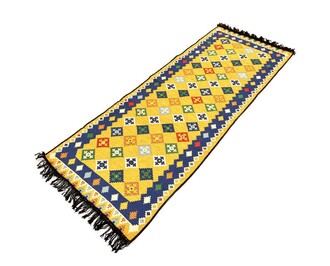 Shark Anatolia Katar Kilim Hardal 70x190 cm - Thumbnail