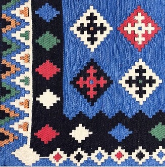 Shark Anatolia Katar Kilim Mavi 70x190 cm - Thumbnail