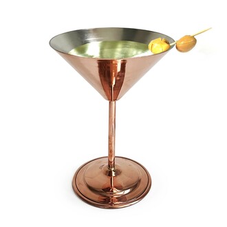 Shark Anatolia Martini Bakır Kadeh 250 ml - Thumbnail