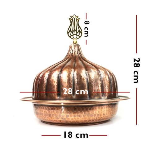 Shark Anatolia Paşaçadırı Yuvarlak Kapaklı Sahan 28cm