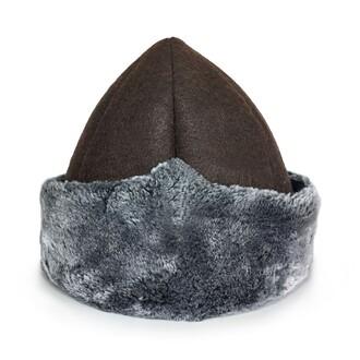 Shark Anatolia - Shark Anatolia Traditional Felt Börk Wool Hat Dark Brown