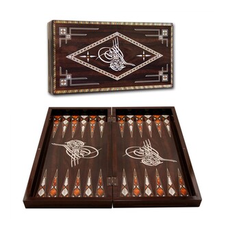 Star Oyun - Star Antique Look Ottoman Backgammon Set