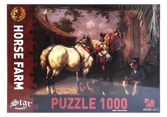 Star Oyun - Star Oyun Atlar 1000 Parça Puzzle