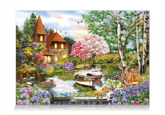 Star Oyun Göl Evi 1000 Parça Puzzle - Thumbnail