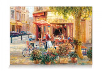 Star Oyun Köşedeki Cafe Paris 1000 Parça Puzzle - Thumbnail