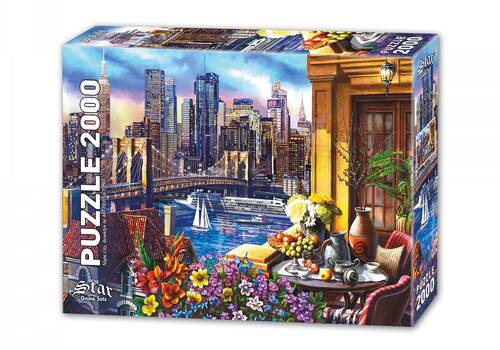 Star Oyun Uyumayan Şehir Brooklyn 2000 Parça Puzzle