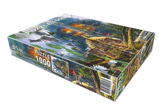 Star Oyun Yankı Koyu 1000 Parça Puzzle - Thumbnail