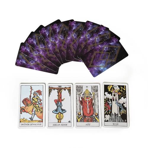 Star Tarot Fal Kartı Oyun Kağıdı 78 Kart