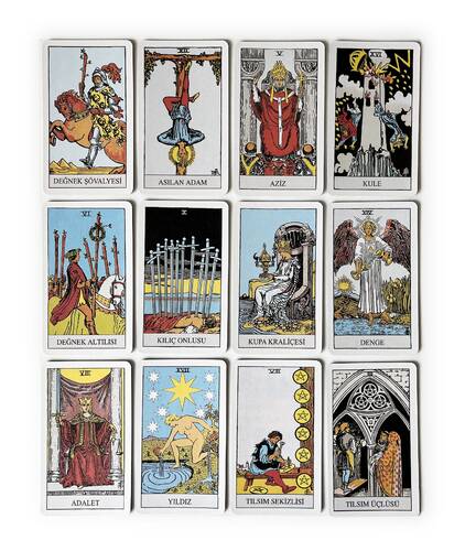 Star Tarot Fal Kartı Oyun Kağıdı 78 Kart