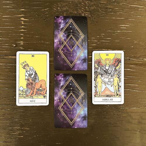 Star Tarot Fal Kartı Oyun Kağıdı 78 Kart