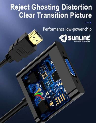 Sunline 170601 HDMI-VGA Dönüştürücü