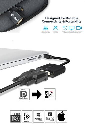 Sunline 170623 Mini DP-DVI Dönüştürücü