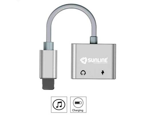 Sunline 192401 iPhone Lightning Kulaklık Şarj Çevirici