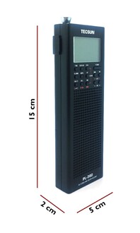 Tecsun PL-360 Portatif Radyo Siyah FM AM SW MW LW - Thumbnail